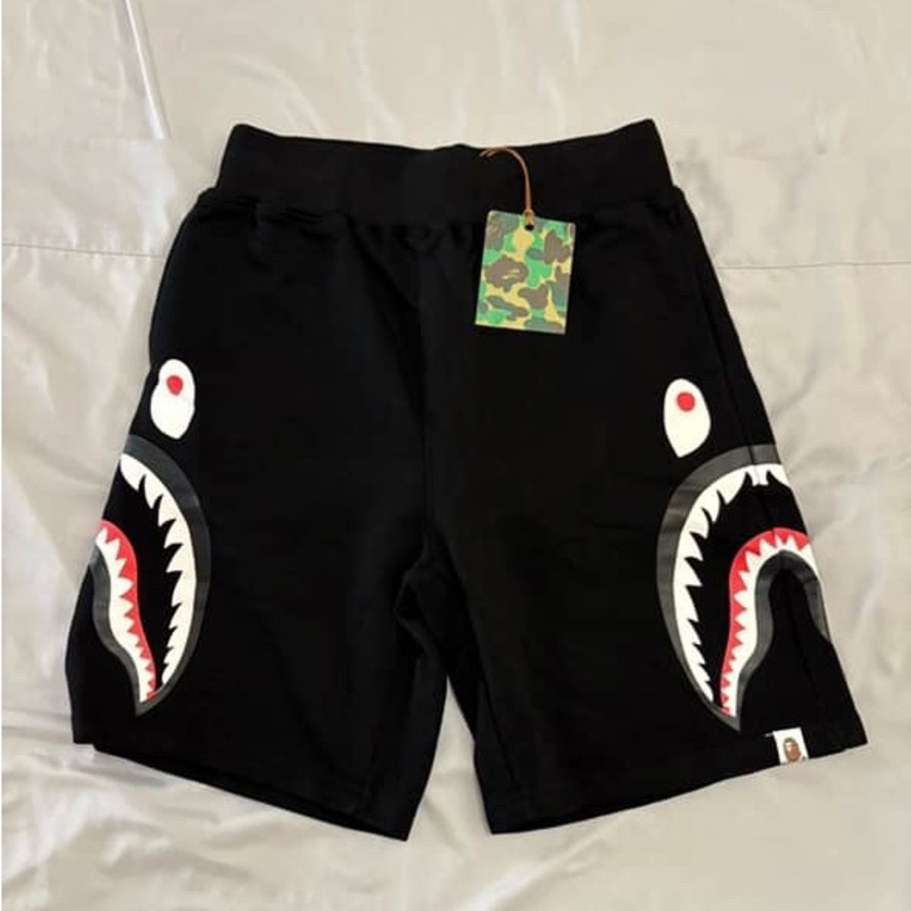 BAPE Black Shark Shorts